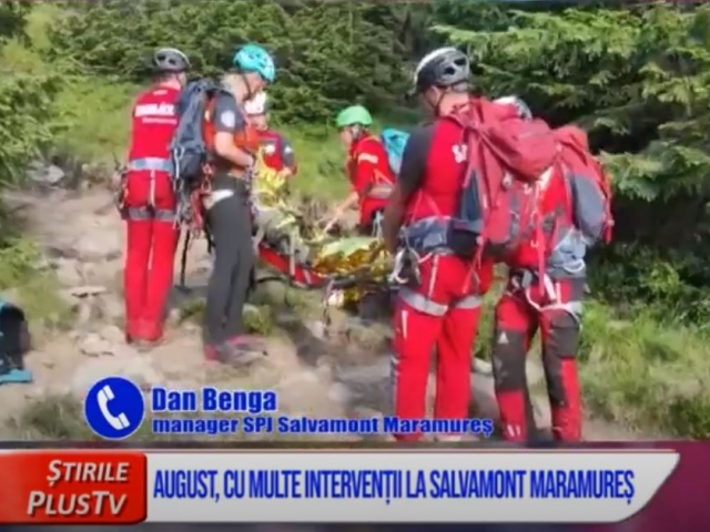AUGUST, CU MULTE INTERVENȚII LA SALVAMONT MARAMUREȘ