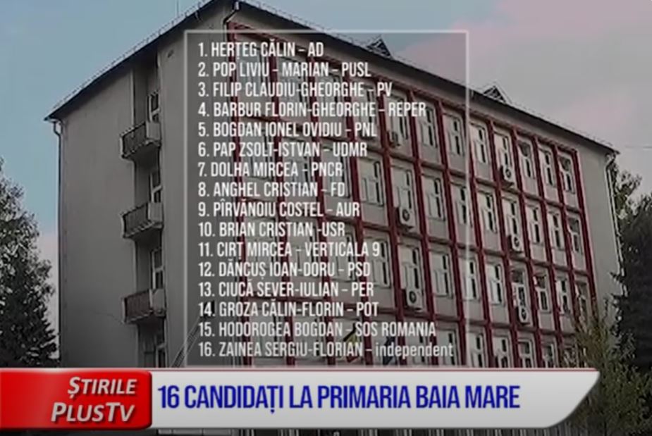 16 CANDIDAȚI LA PRIMĂRIA BAIA MARE