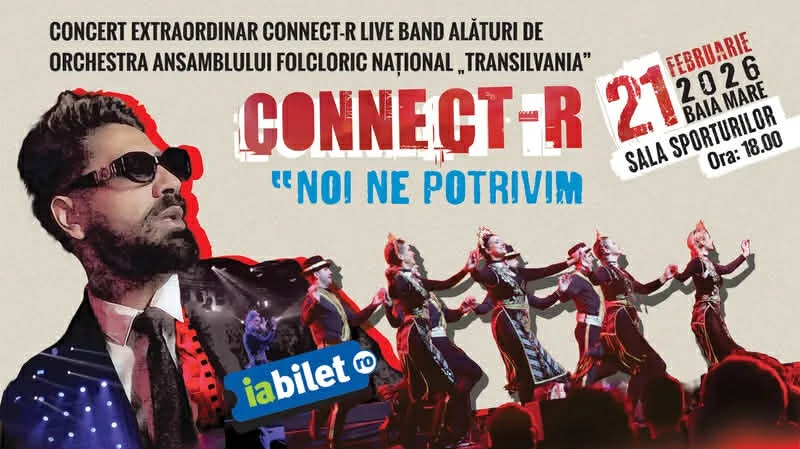 Concert aniversar de excepție la Baia Mare: „Noi ne potrivim” cu Connect-R 