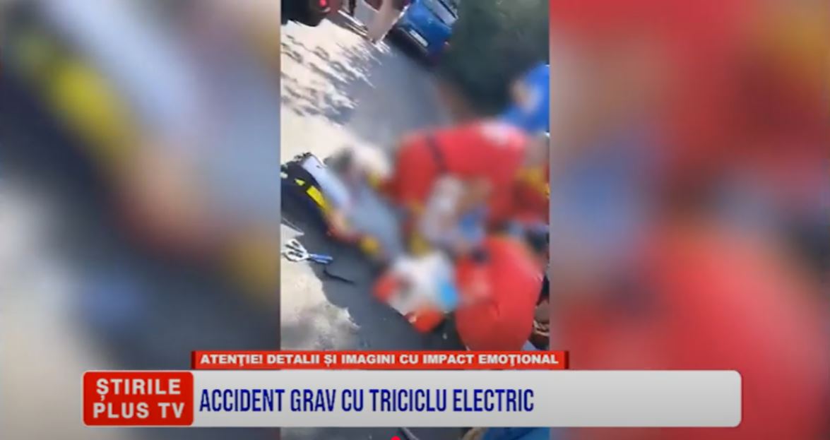 ACCIDENT GRAV CU TRICICLU ELECTRIC
