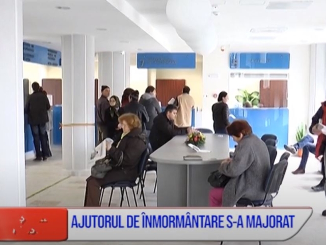 AJUTORUL DE ÎNMORMÂNTARE S-A MAJORAT