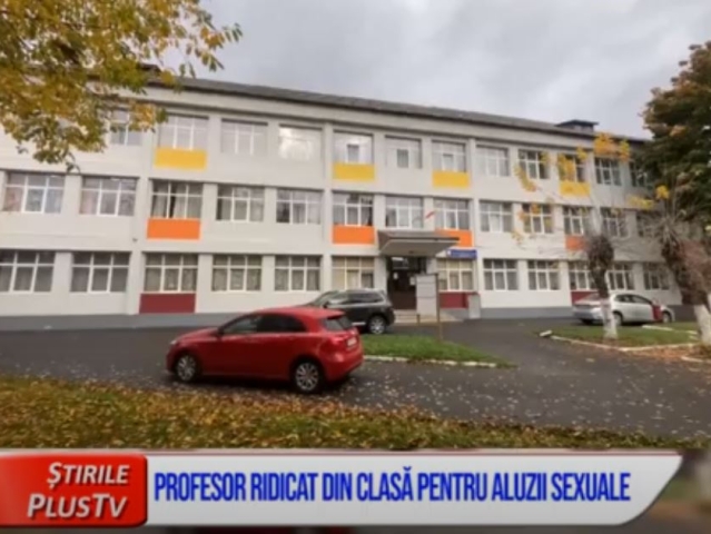 PROFESOR, RIDICAT DIN CLASĂ PENTRU ALUZII SEXUALE