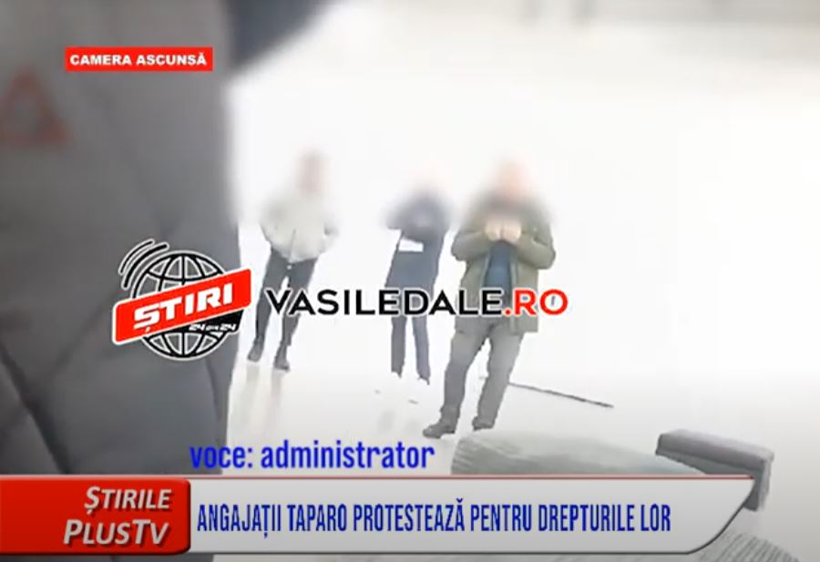 ANGAJAȚII TAPARO PROTESTEAZĂ PENTRU DREPTURILE LOR