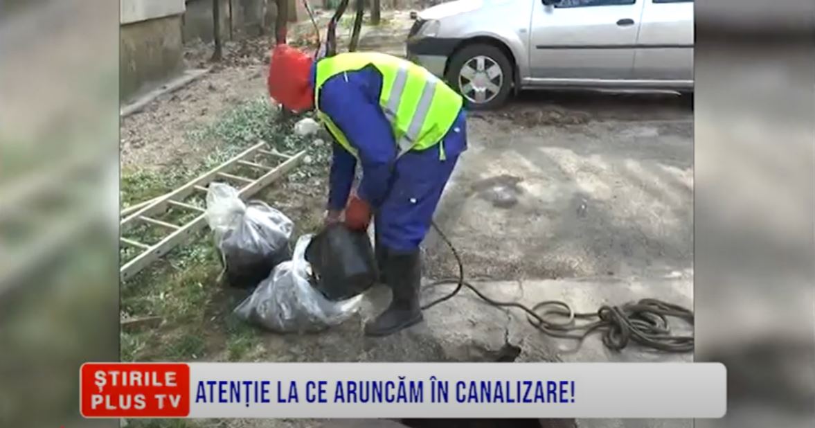 ATENȚIE LA CE ARUNCĂM ÎN CANALIZARE!