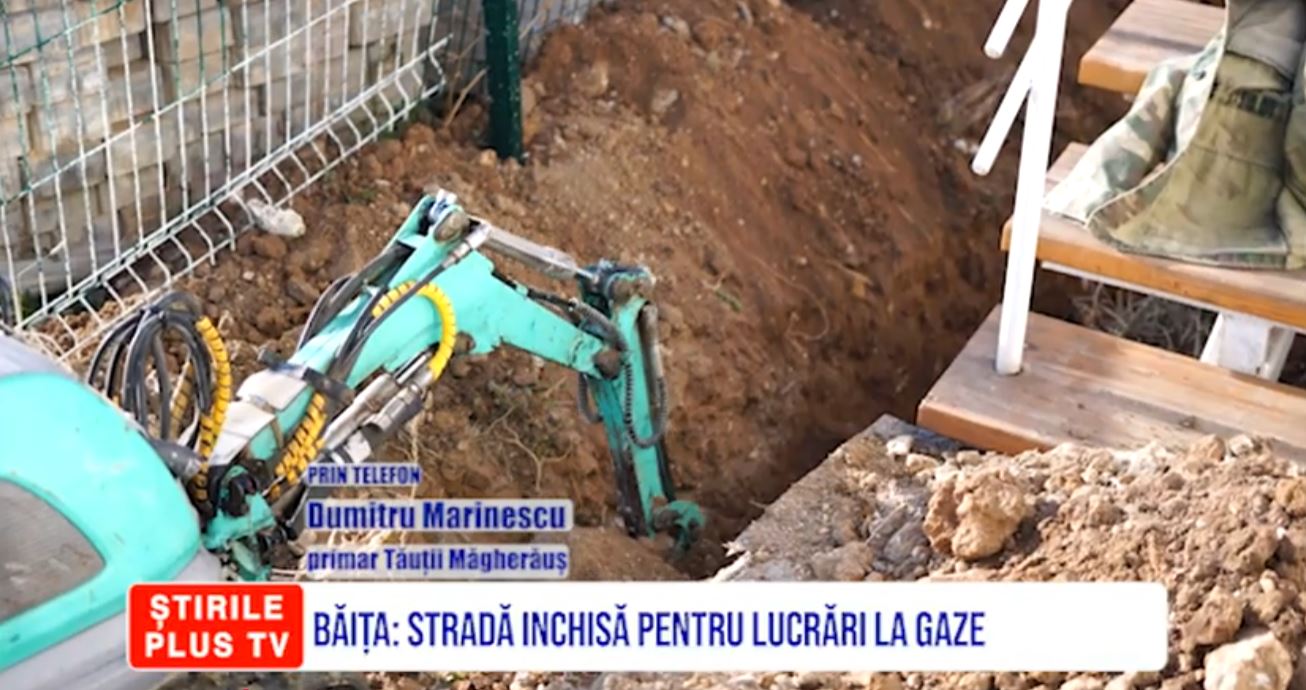 BĂIȚA: STRADĂ INCHISĂ PENTRU LUCRĂRI LA GAZE