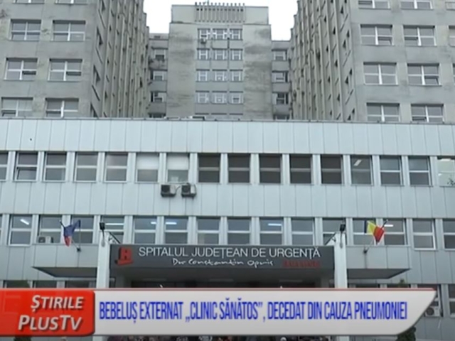 BEBELUȘ EXTERNAT „CLINIC SĂNĂTOS”, DECEDAT DIN CAUZA PNEUMONIEI 