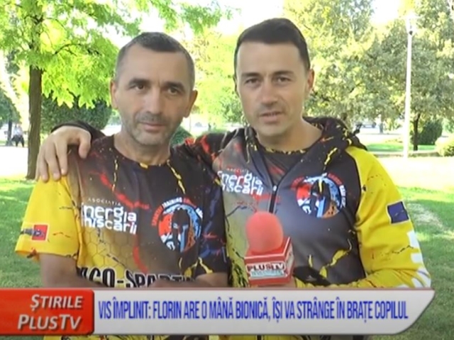 VIS ÎMPLINIT: FLORIN ZAHARIE ARE O MÂNĂ BIONICĂ, ÎȘI VA STRÂNGE ÎN BRAȚE COPILUL