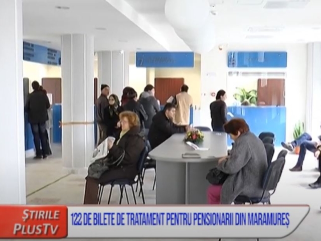 122 DE BILETE DE TRATAMENT PENTRU PENSIONARII DIN MARAMUREȘ