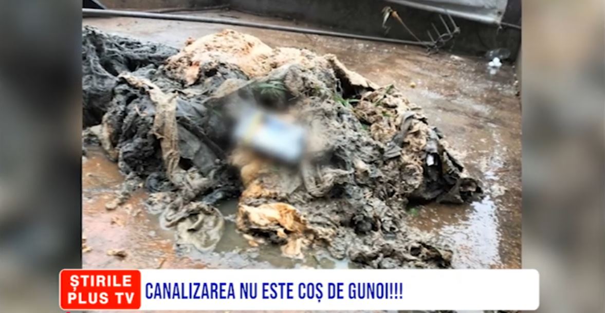 CANALIZAREA NU ESTE COȘ DE GUNOI!