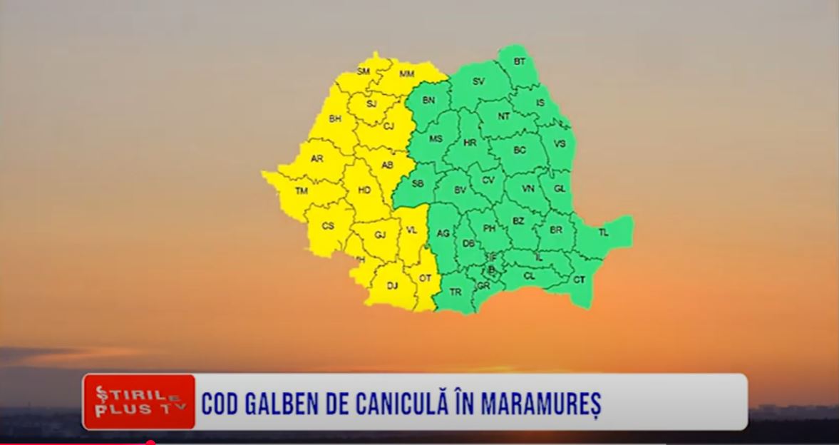 COD GALBEN DE CANICULĂ ÎN MARAMUREȘ
