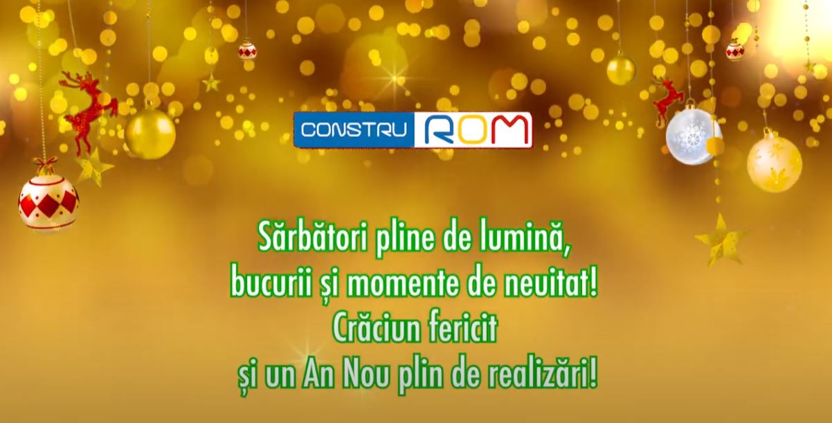 Sărbători pline de lumină, bucurii și momente de neuitat! Echipa CONSTRUROM