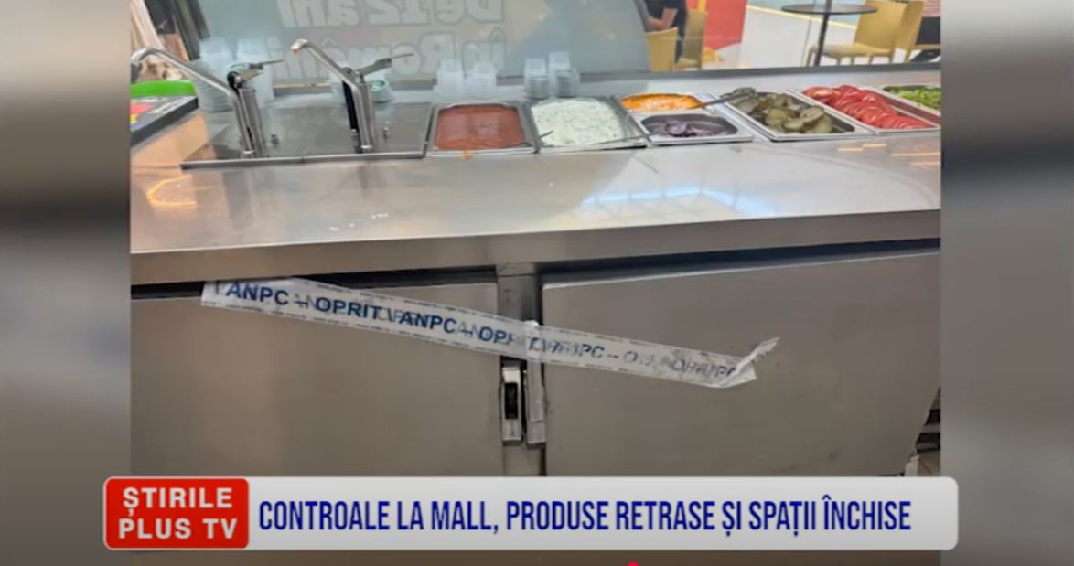 CONTROALE LA MALL, PRODUSE RETRASE ȘI SPAȚII ÎNCHISE