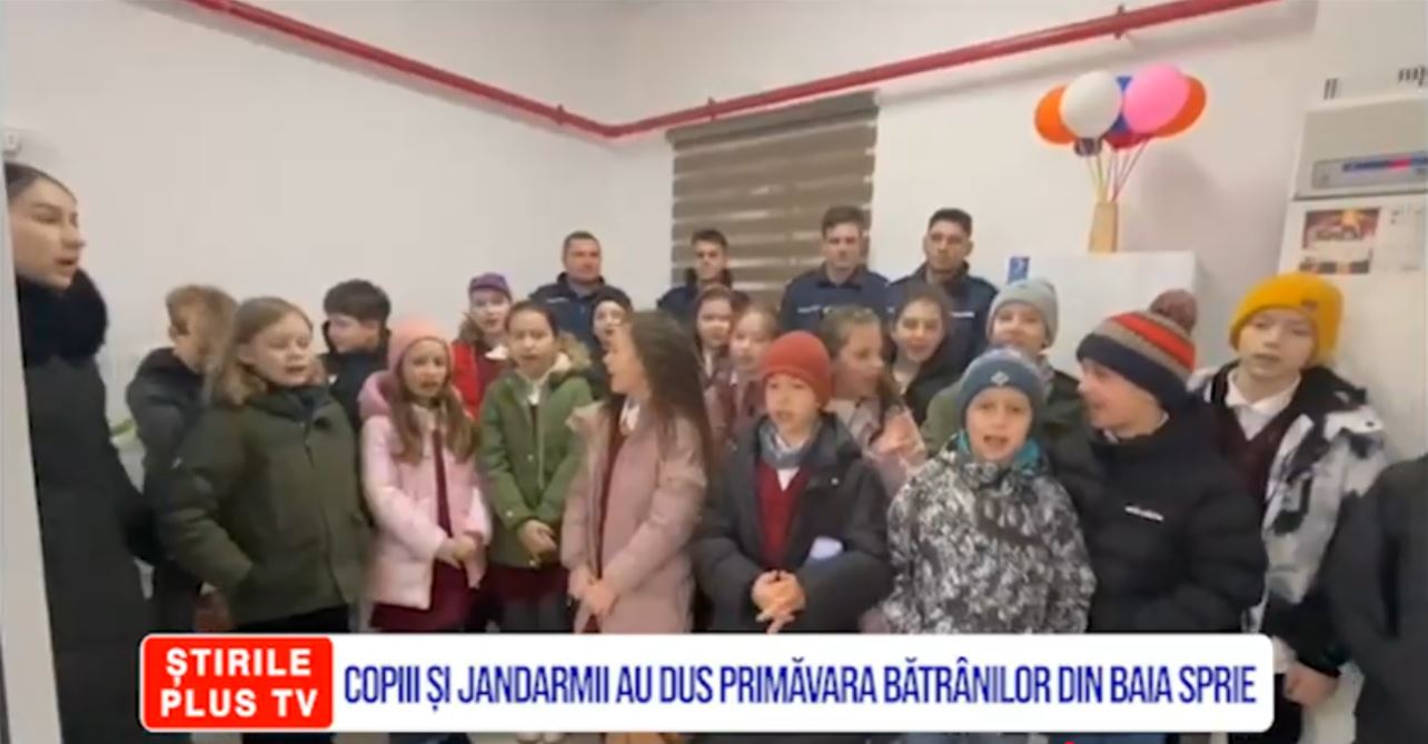 COPIII ȘI JANDARMII AU DUS PRIMĂVARA BĂTRÂNILOR DIN BAIA SPRIE