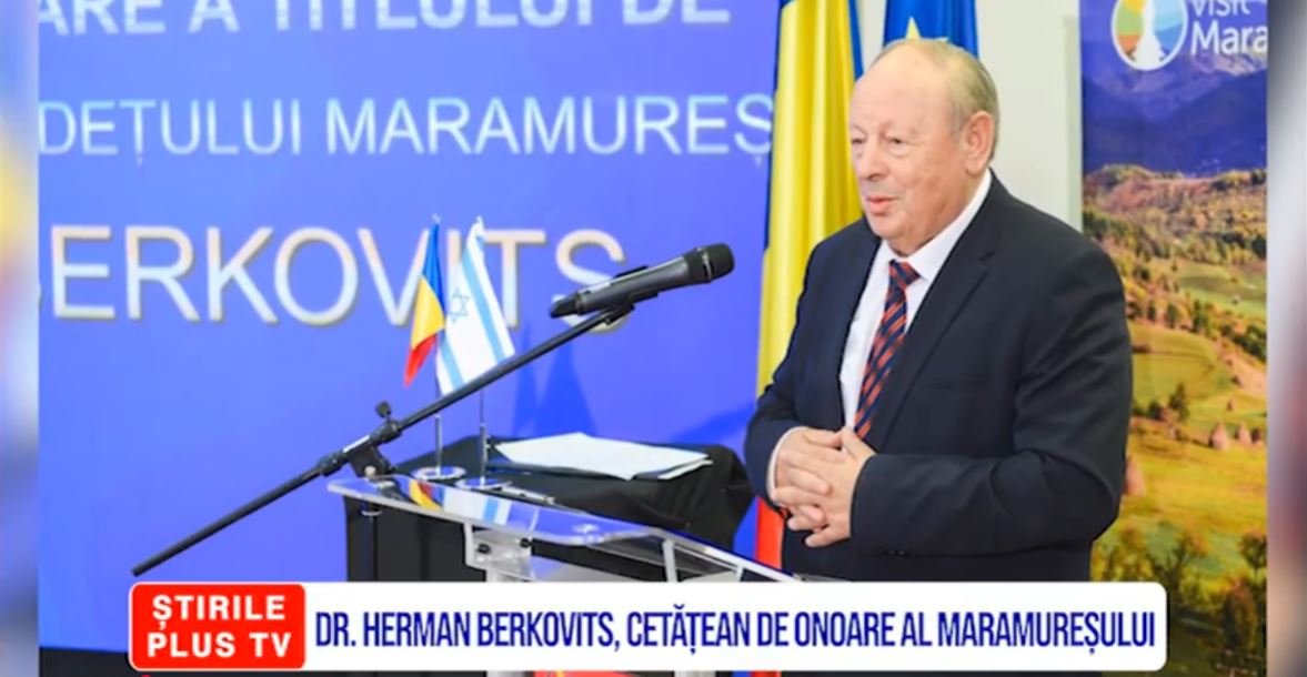 DR. HERMAN BERKOVITS, CETĂȚEAN DE ONOARE AL MARAMUREȘULUI