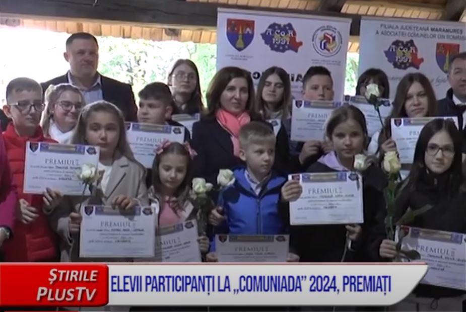 ELEVII PARTICIPANȚI LA „COMUNIADA” 2024, PREMIAȚI