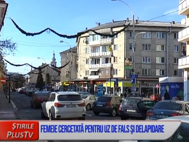 FEMEIE CERCETATĂ PENTRU UZ DE FALS ŞI DELAPIDARE