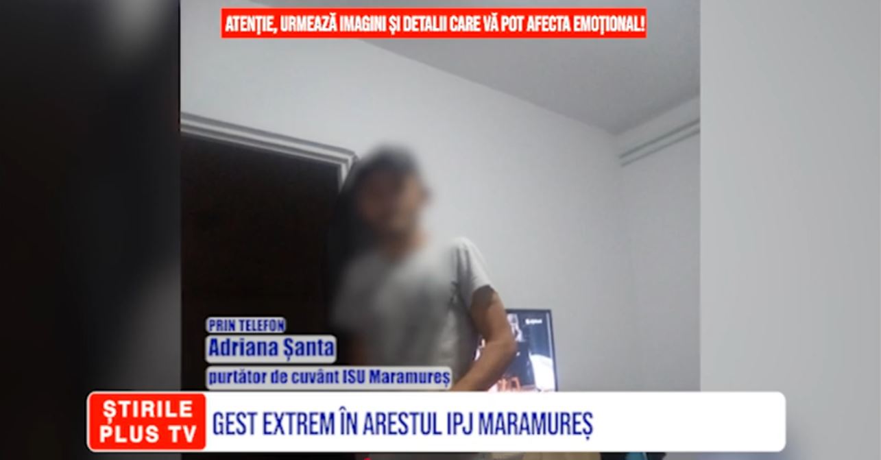 GEST EXTREM ÎN ARESTUL IPJ MARAMUREȘ