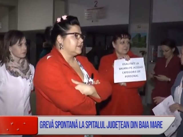 GREVĂ SPONTANĂ LA SPITALUL JUDEȚEAN DIN BAIA MARE