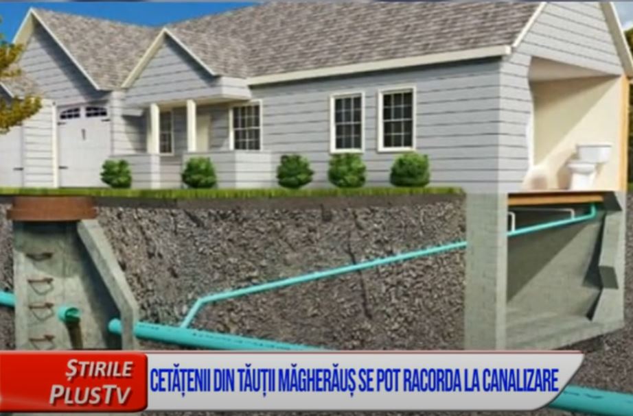 CETĂȚENII DIN TĂUȚII MĂGHERĂUȘ SE POT RACORDA LA CANALIZARE