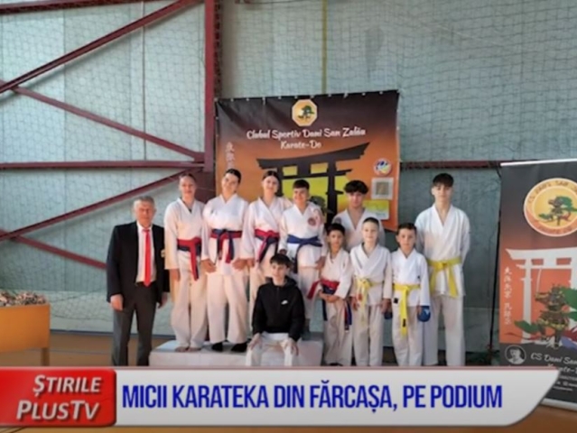 MICII KARATEKA DIN FĂRCAȘA, PE PODIUM