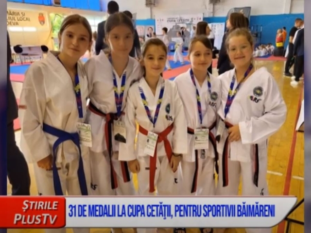 31 DE MEDALII LA CUPA CETĂȚII, PENTRU SPORTIVII BĂIMĂRENI