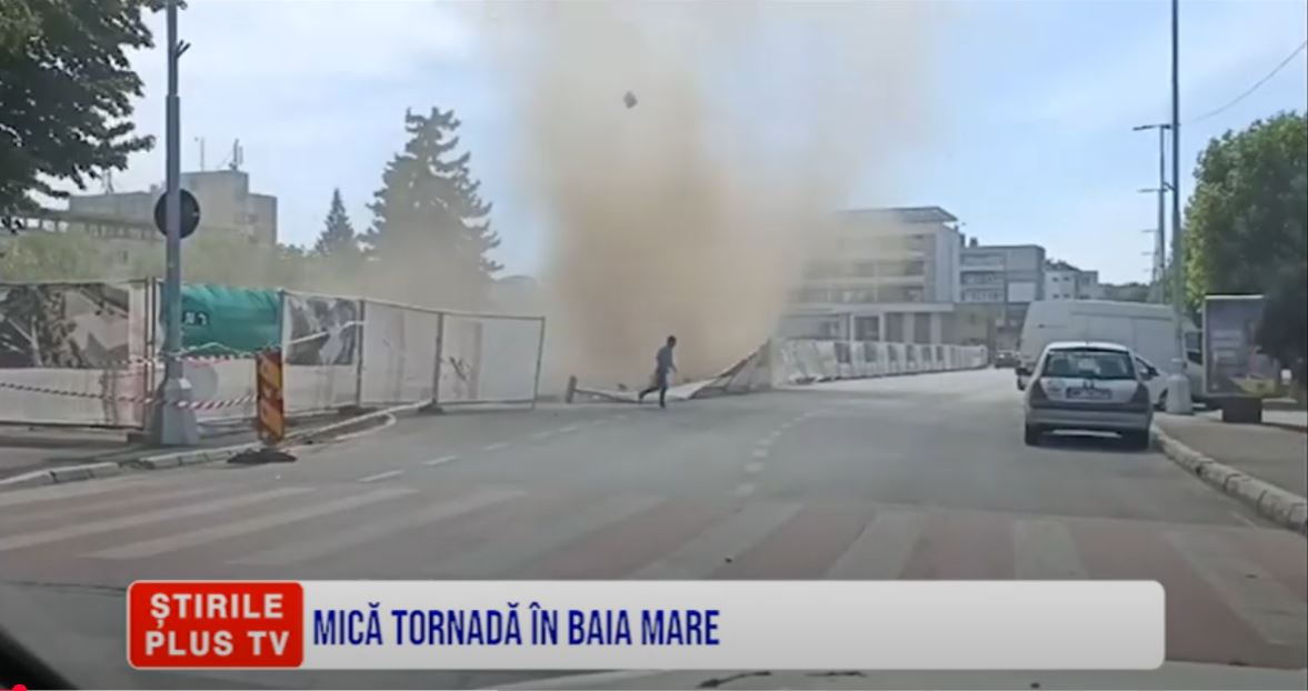 MICĂ TORNADĂ ÎN BAIA MARE