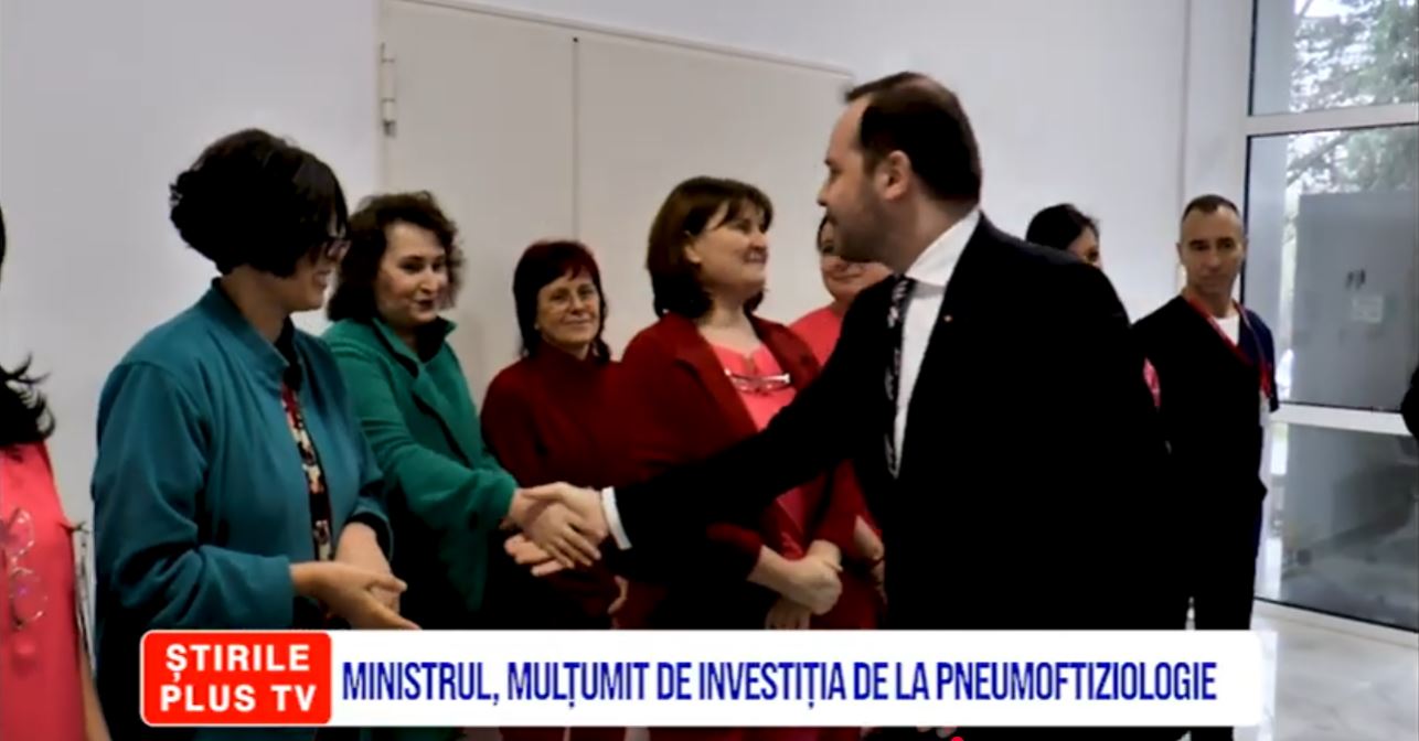 MINISTRUL, MULȚUMIT DE INVESTIȚIA LA PNEUMOPFTIZIOLOGIE