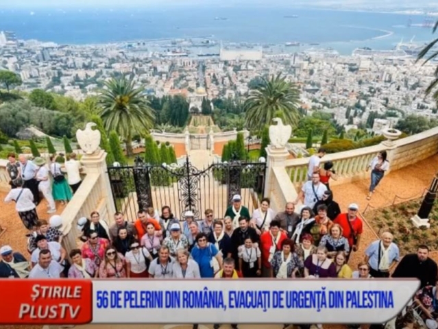 56 DE PELERINI DIN ROMÂNIA, EVACUAŢI DE URGENŢĂ DIN PALESTINA