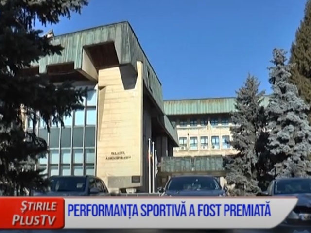 PERFORMANȚA SPORTIVĂ A FOST PREMIATĂ