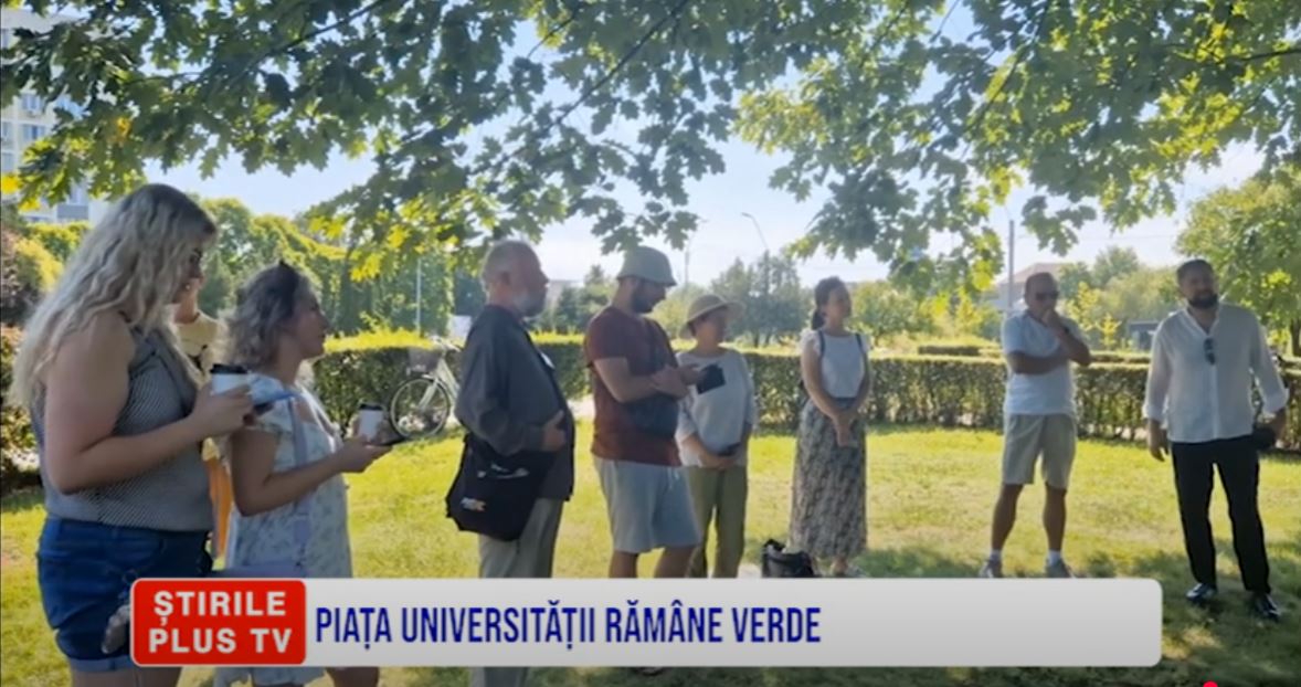 PIAȚA UNIVERSITĂȚII RĂMÂNE VERDE