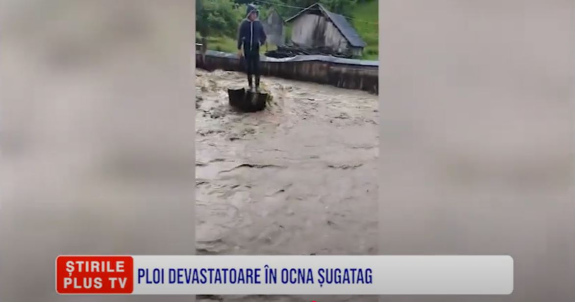 PLOI DEVASTATOARE ÎN OCNA ȘUGATAG