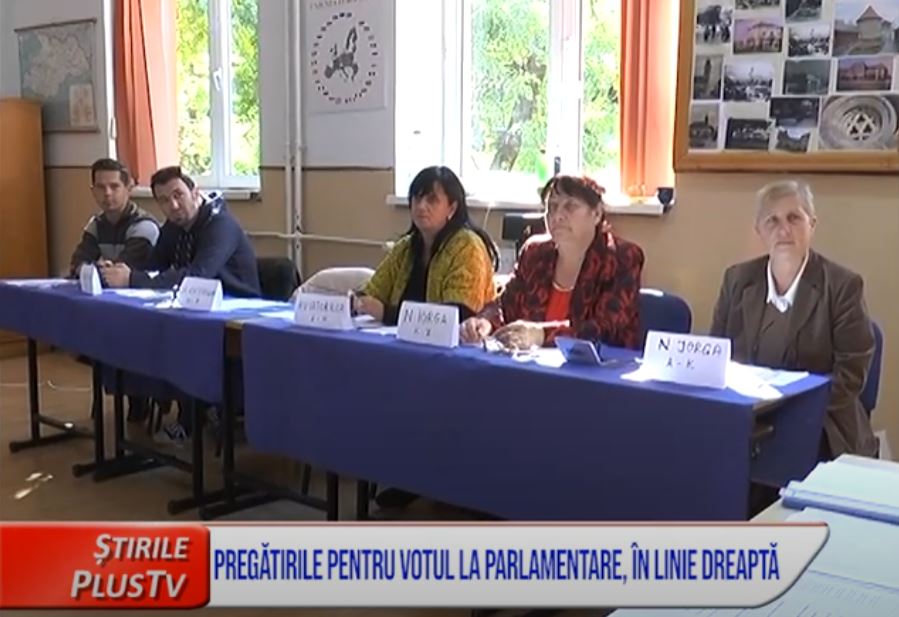 PREGĂTIRILE PENTRU VOTUL LA PARLAMENTARE, ÎN LINIE DREAPTĂ