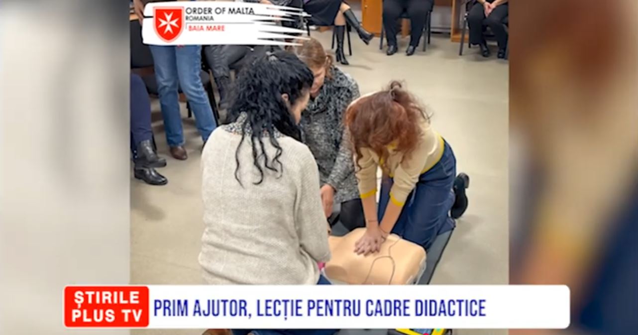 PRIM AJUTOR, LECȚIE PENTRU CADRE DIDACTICE