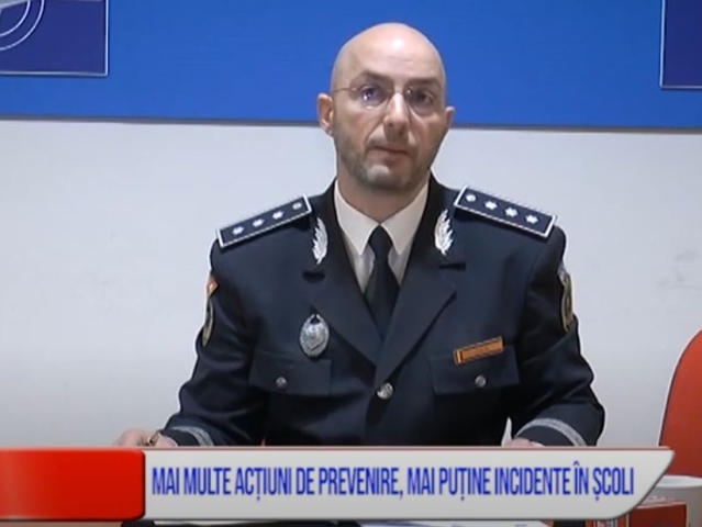 MAI MULTE ACȚIUNI DE PREVENIRE, MAI PUȚINE INCIDENTE ÎN ȘCOLI