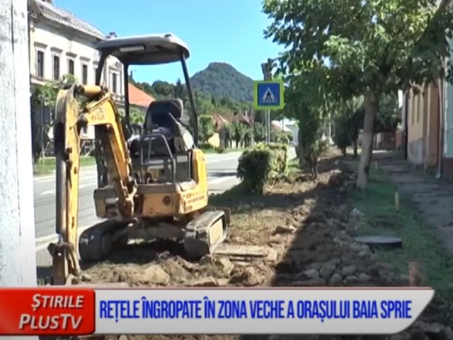 REȚELE ÎNGROPATE ÎN ZONA VECHE A ORAȘULUI BAIA SPRIE