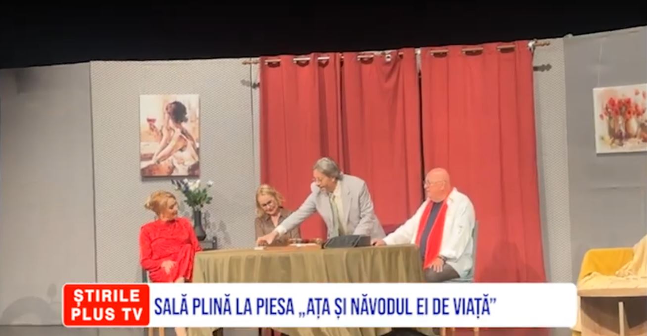 SALĂ PLINĂ LA PIESA „AȚA ȘI NĂVODUL EI DE VIAȚĂ”