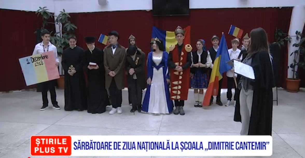 SĂRBĂTOARE DE ZIUA NAȚIONALĂ LA ȘCOALA „DIMITRIE CANTEMIR”
