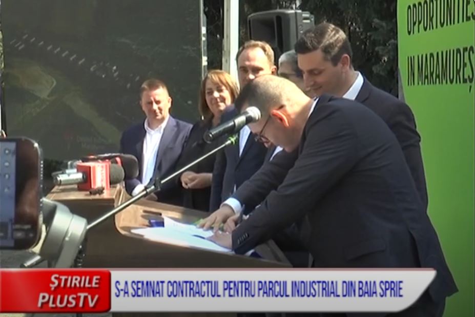 S-A SEMNAT CONTRACTUL PENTRU PARCUL INDUSTRIAL DIN BAIA SPRIE