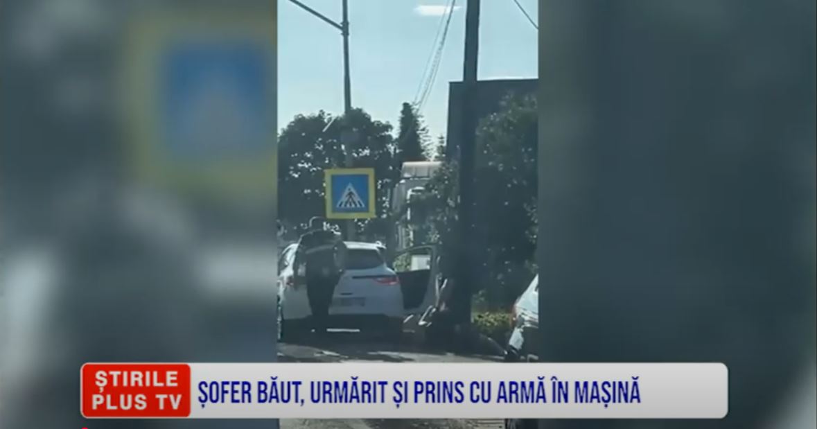 ȘOFER BĂUT, URMĂRIT ȘI PRINS CU ARMĂ ÎN MAȘINĂ
