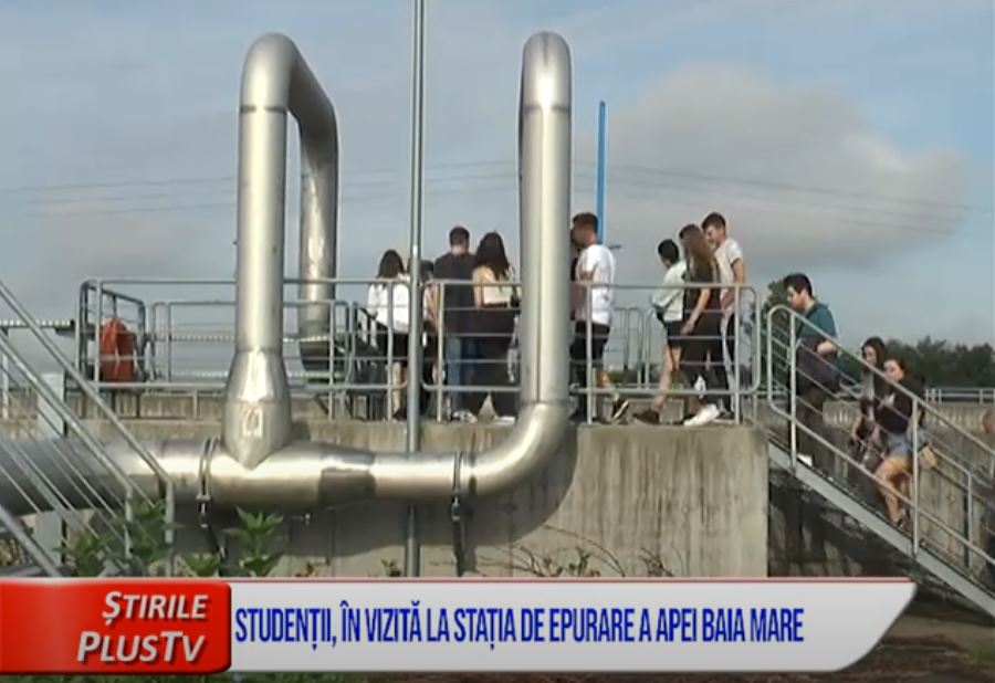 STUDENȚII, ÎN VIZITĂ LA STAȚIA DE EPURARE A APEI BAIA MARE