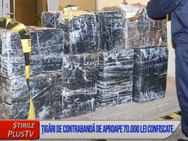 ŢIGĂRI DE CONTRABANDĂ DE APROAPE 70.000 LEI, CONFISCATE