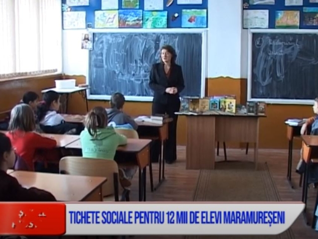 TICHETE SOCIALE PENTRU 12 MII DE ELEVI MARAMUREȘENI